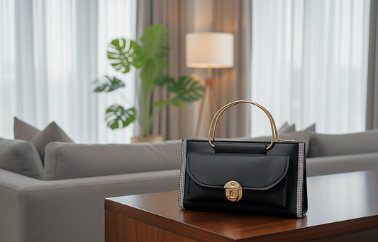 The "Aurora" Sparkle-Trim Evening Bag