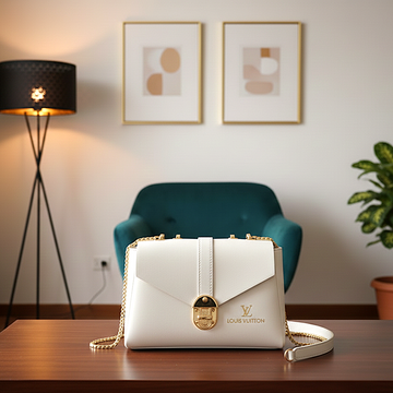 The 'Aurora' White Chain Bag