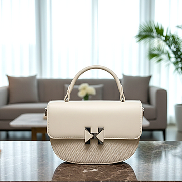 The Beige Ivory Arch Satchel