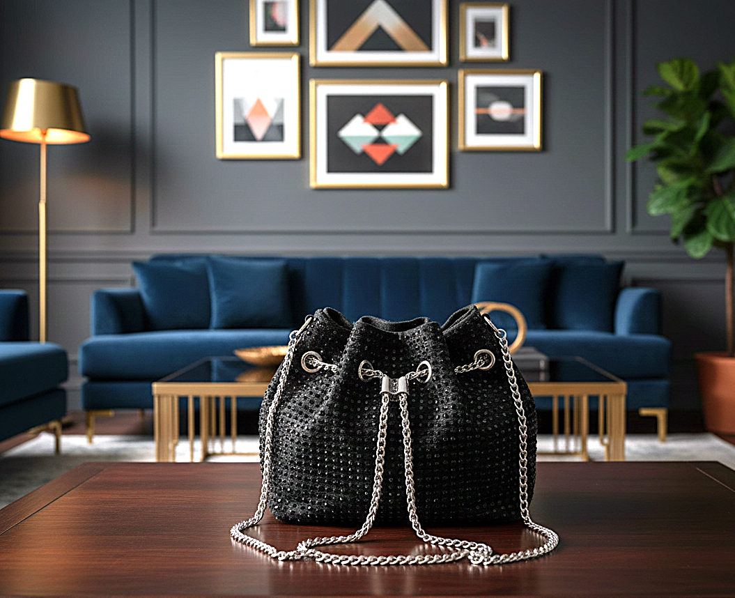 The Rhinestone Pearl Pouch