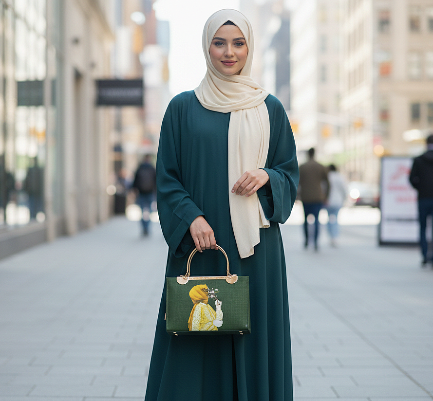 The Hijabi Green Art Tote Bag